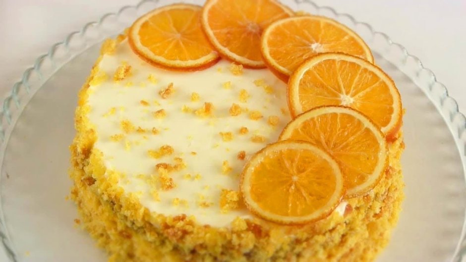 Тыквенно апельсиновый торт
