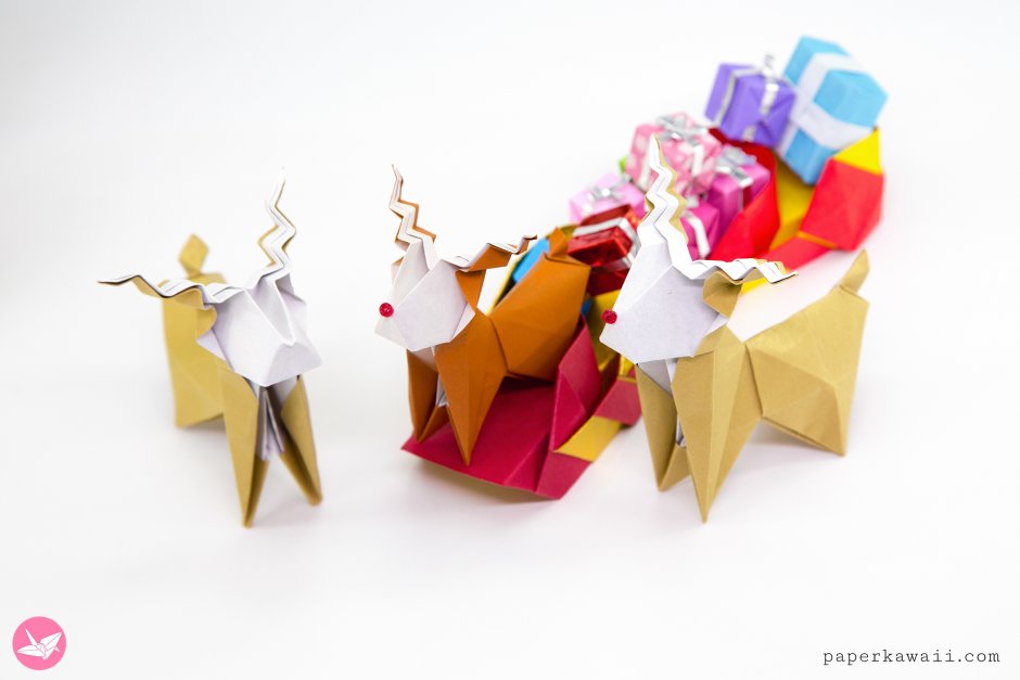 Новогодние оригами