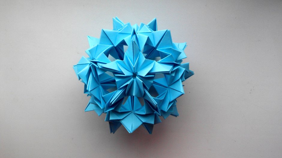 Оригами к новому году из бумаги звезда