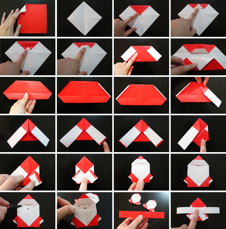 Елочное оригами