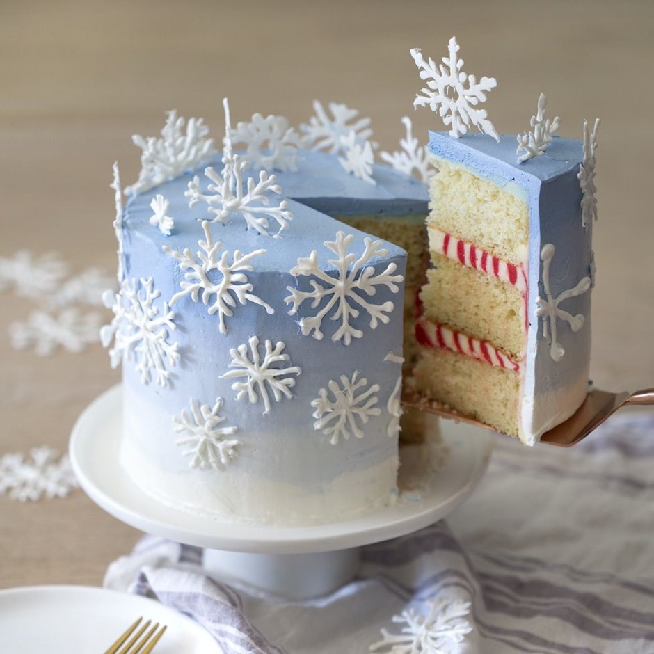 «Снежные» украшения для десертов