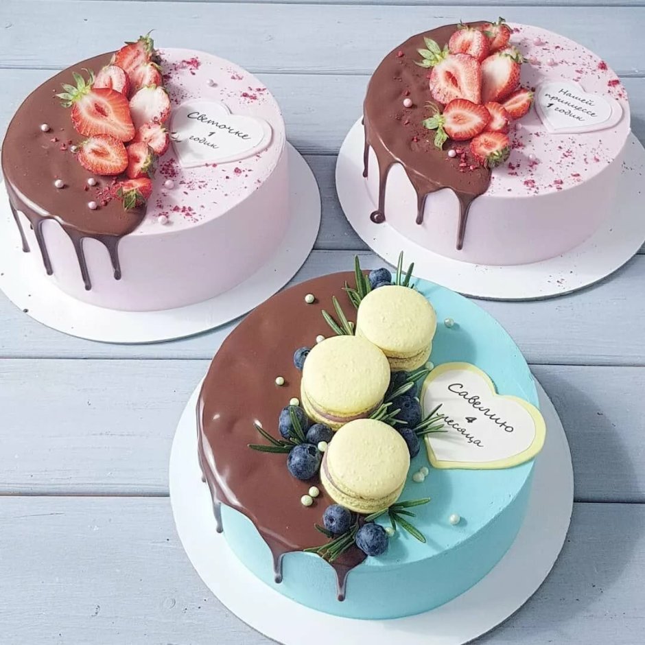 Виды тортов на день рождения