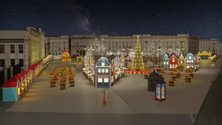 Елка на Дворцовой площади Санкт-Петербурга Санкт-Петербург 2021
