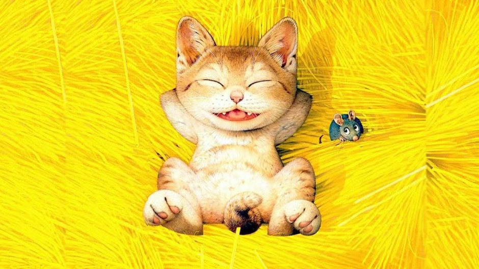 Кошки японского художника Макото Мурамацу
