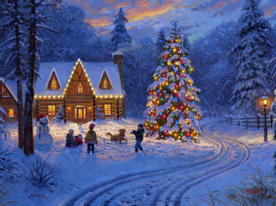 Mark Keathley зима картины