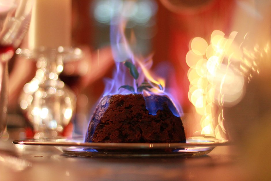 Christmas Pudding Burning