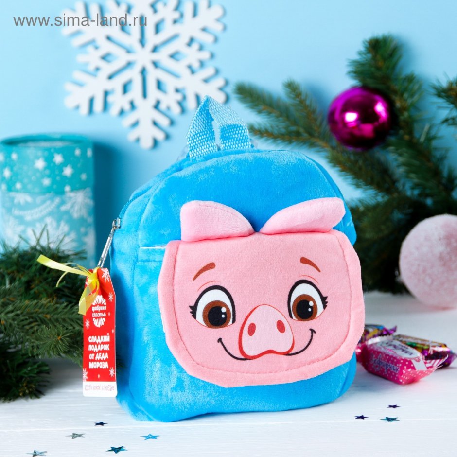 Новогодний подарок рюкзачок с конфетами