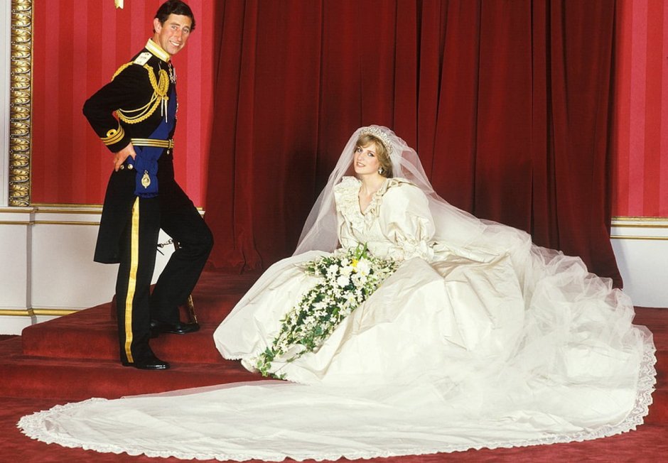 Шлейф свадебного платья принцессы Дианы