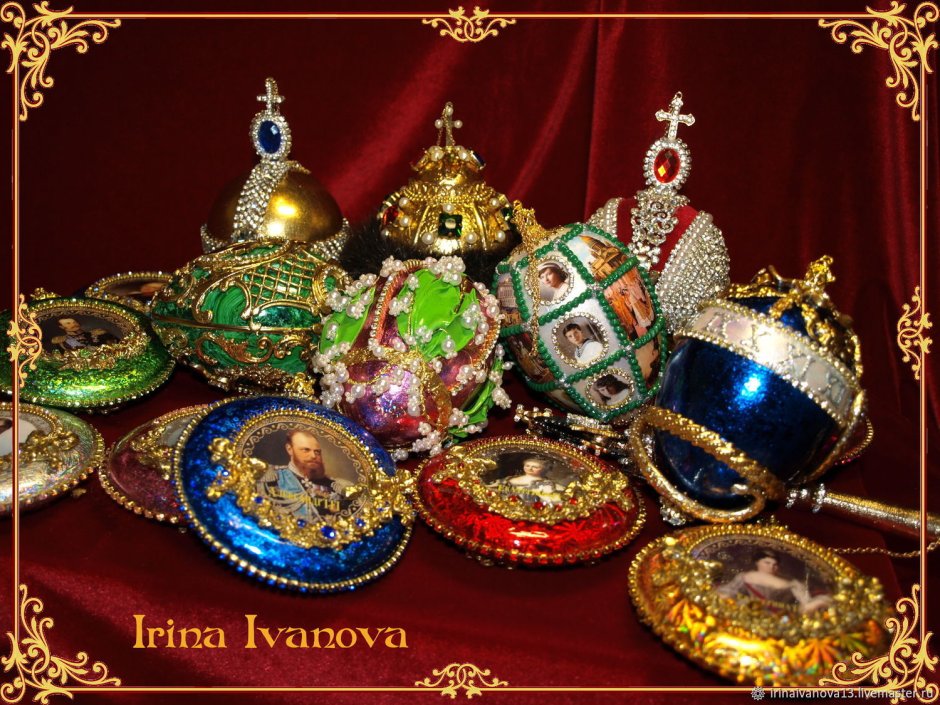 Елочная игрушка корона Российской империи