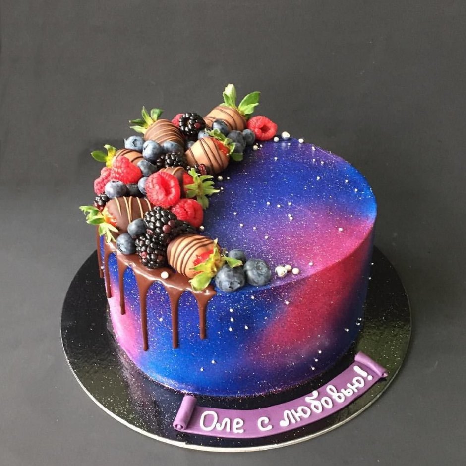 Космический торт для девочки