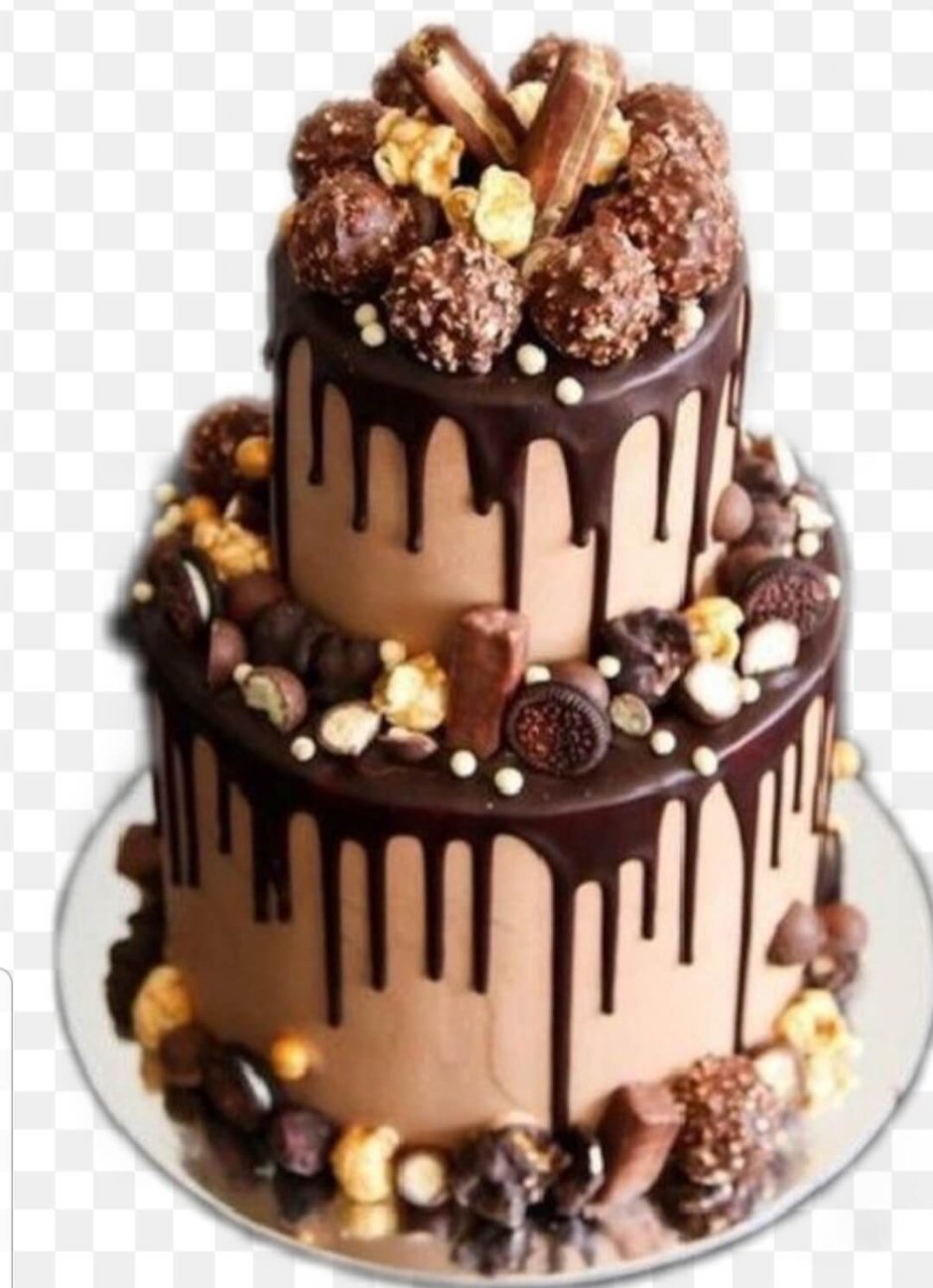 Двухъярусный шоколадный торт