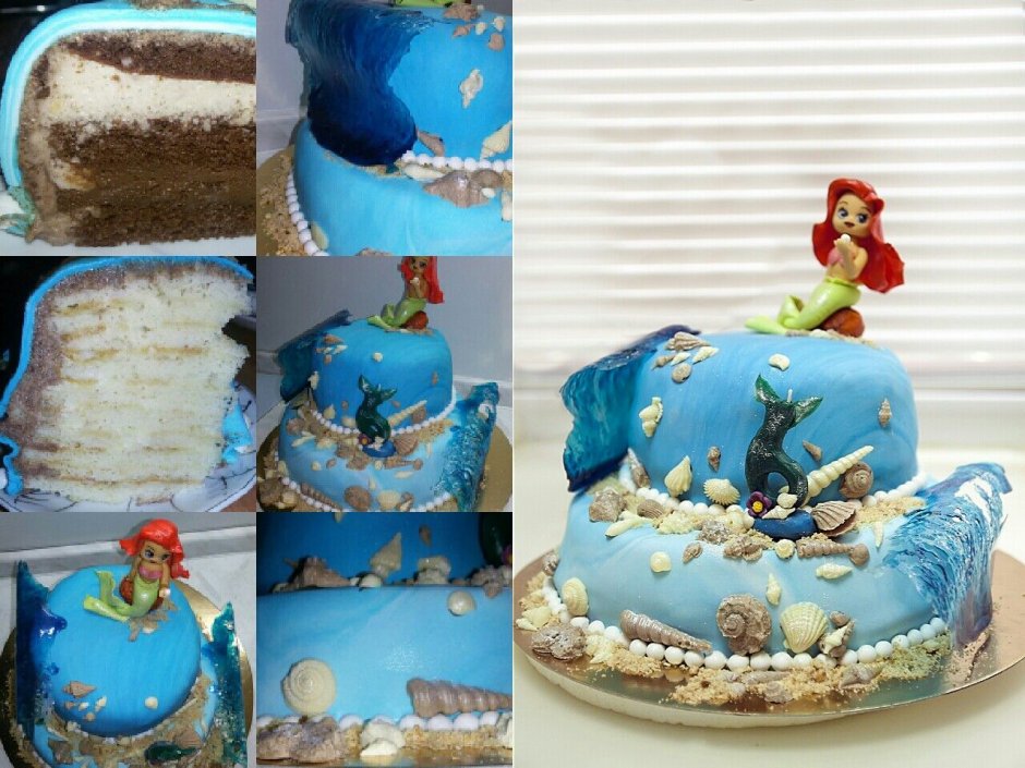 Детский торт с русалочкой Ариэль