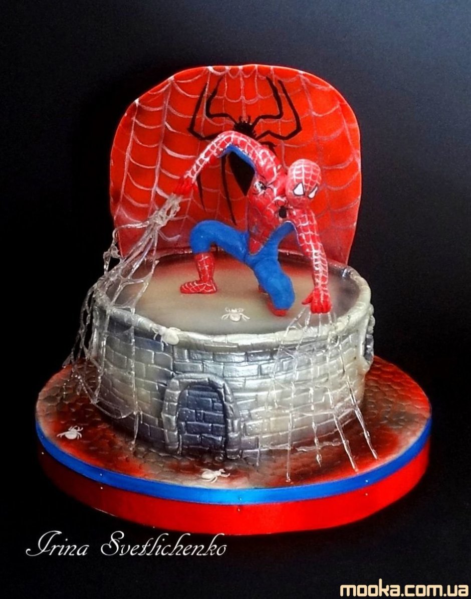 Торт человек паук Халк Железный человек