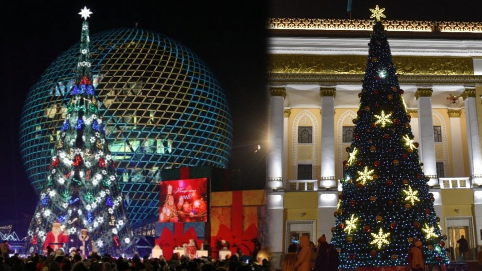 Новогодняя ёлка Алматы