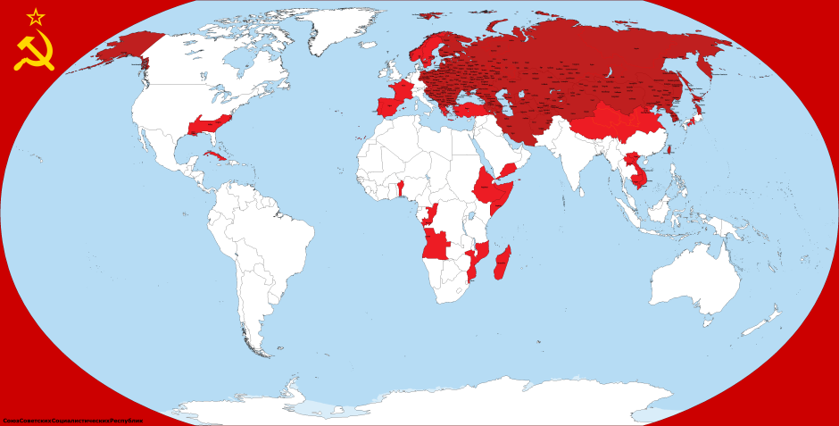 Карта сферы влияния СССР