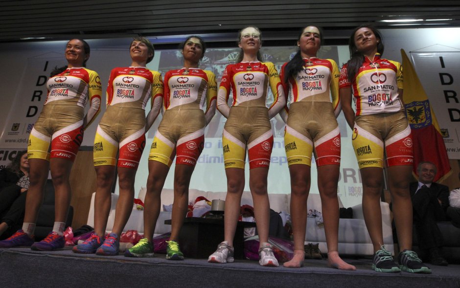 Форма велосипедисток сборной Колумбии