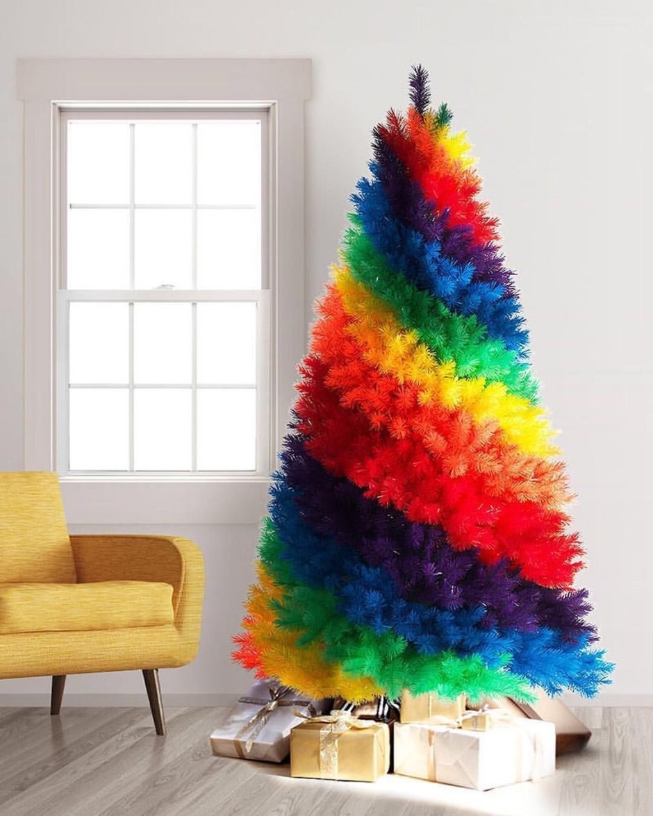 Разноцветная елка