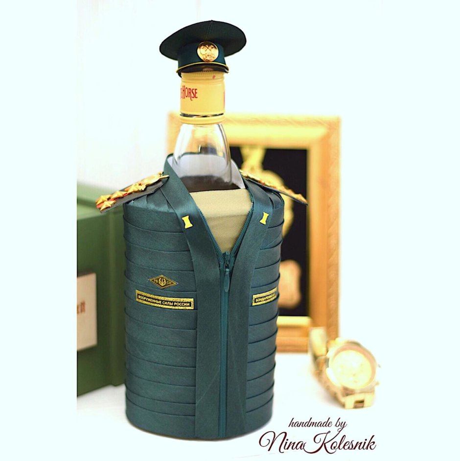 Чехол на бутылку ВМФ моряк