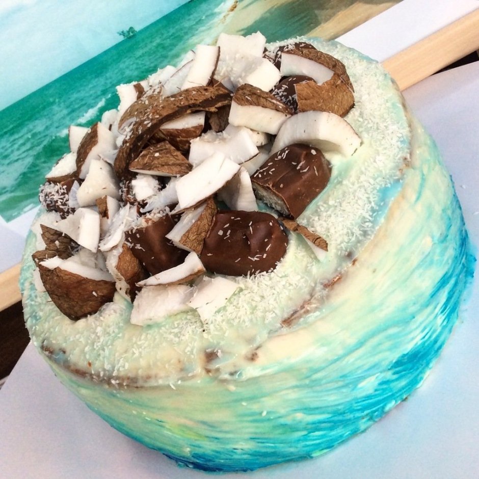 Торт кокосовое наслаждение