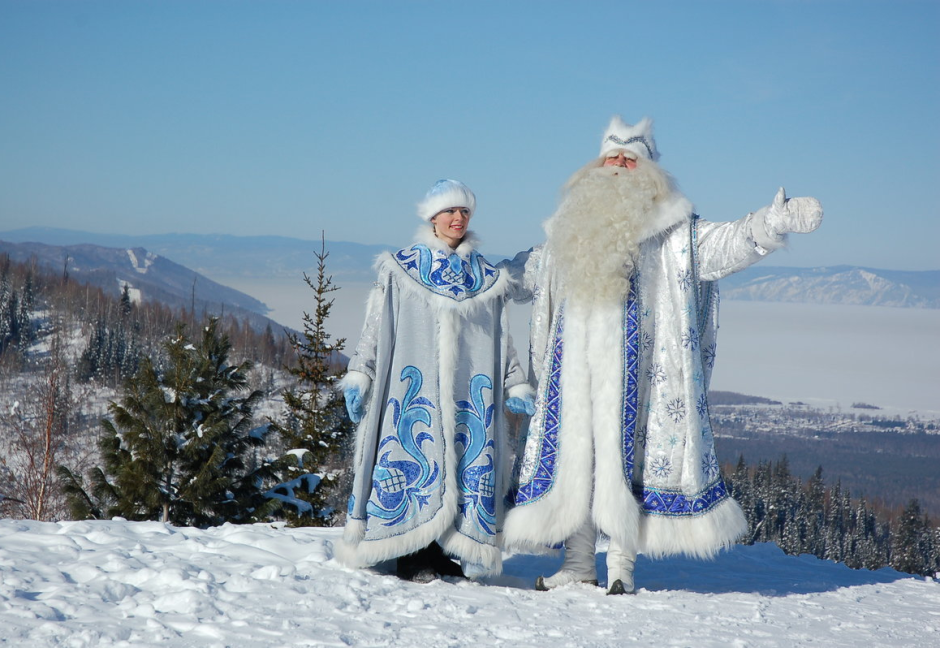 Дед Мороз и Снегурочка из Великого Устюга