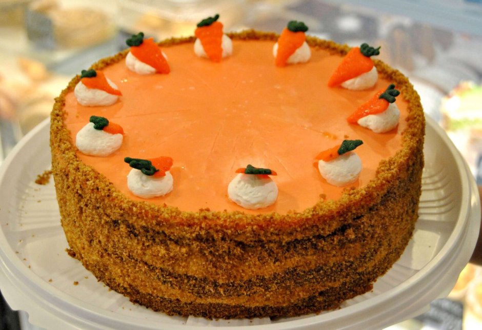 Морковный пирог бисквит