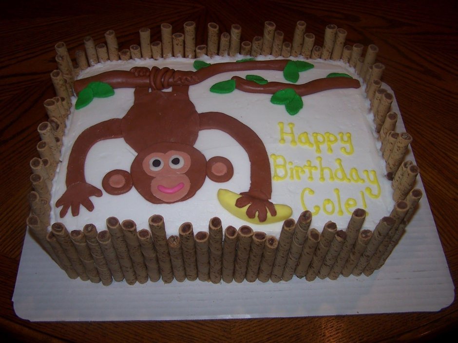 Торт с обезьяной