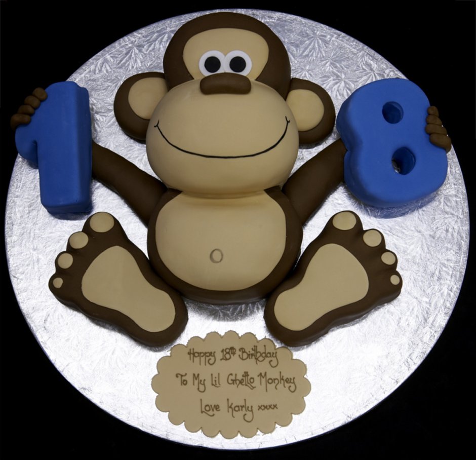 Торт мордочка обезьянки