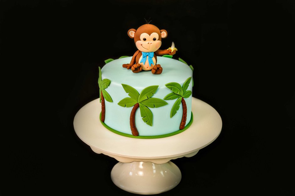 Торт обезьянка из крема