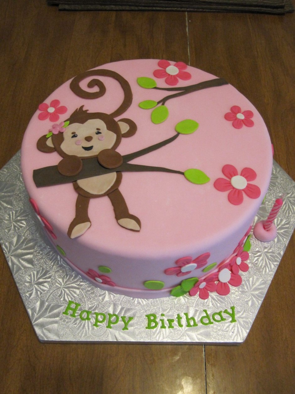 Торт с обезьянками