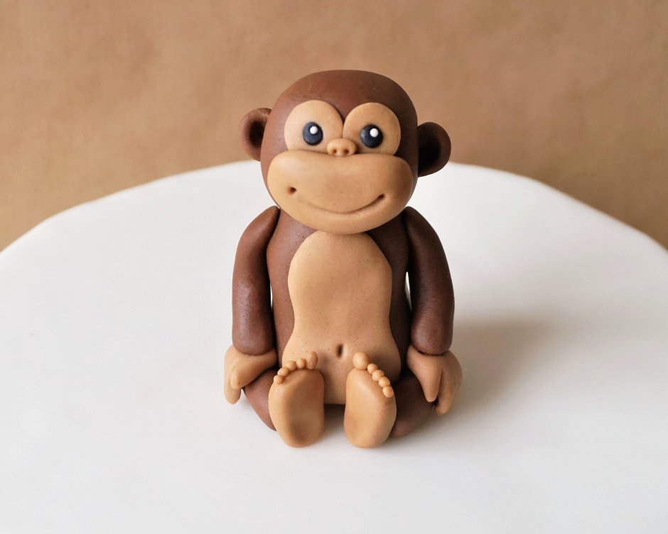 Маленькая обезьянка на торт