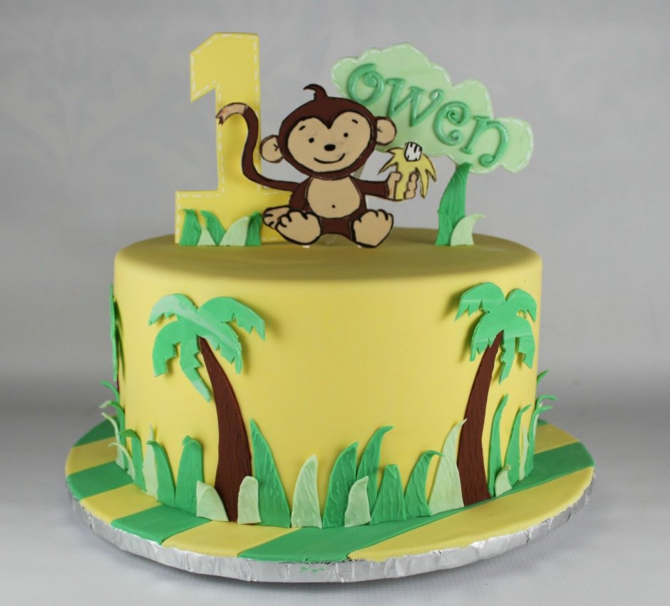 Торт с обезьянками