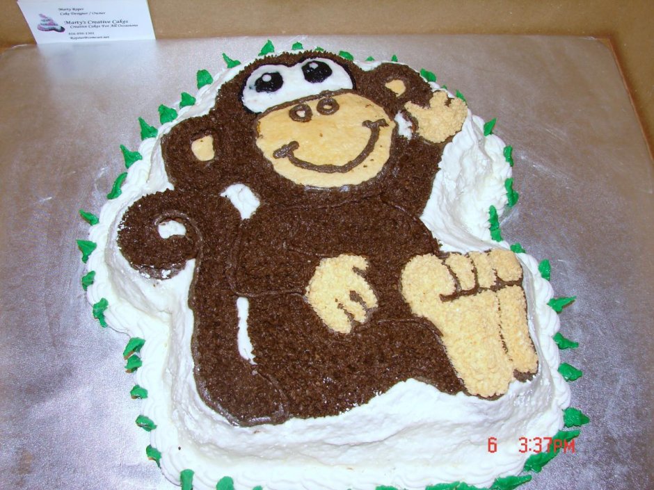 Торт с обезьяной для пары