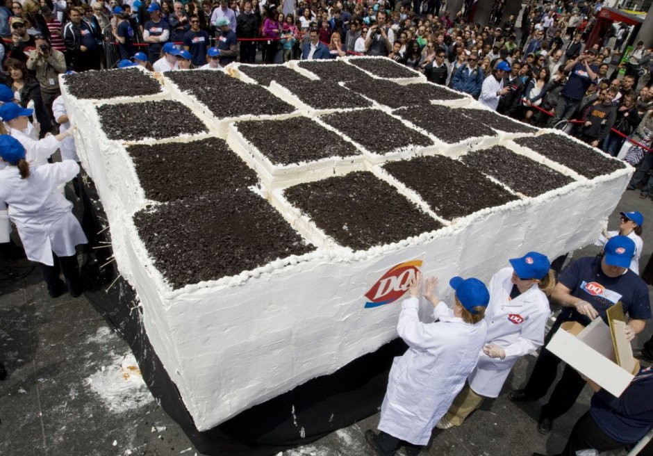 Рекорд гинеса самый большой торт в мире