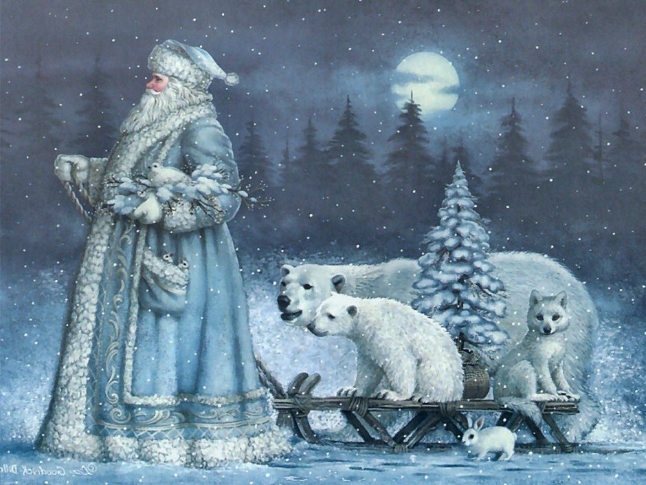 Картины Ruth Sanderson Рождество рут Сандерсон