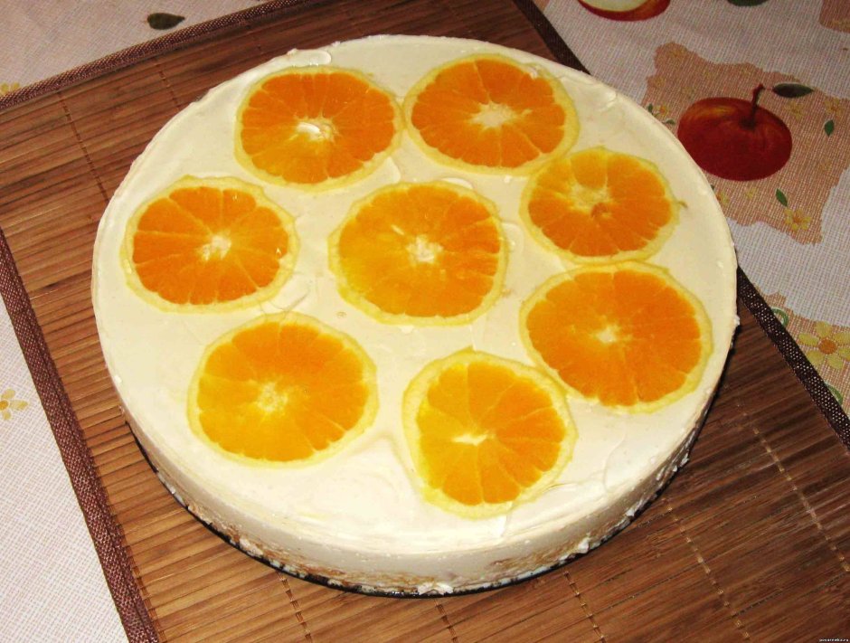 ЖЕЛЕЙНЫЙ торт «апельсины в йогурте»