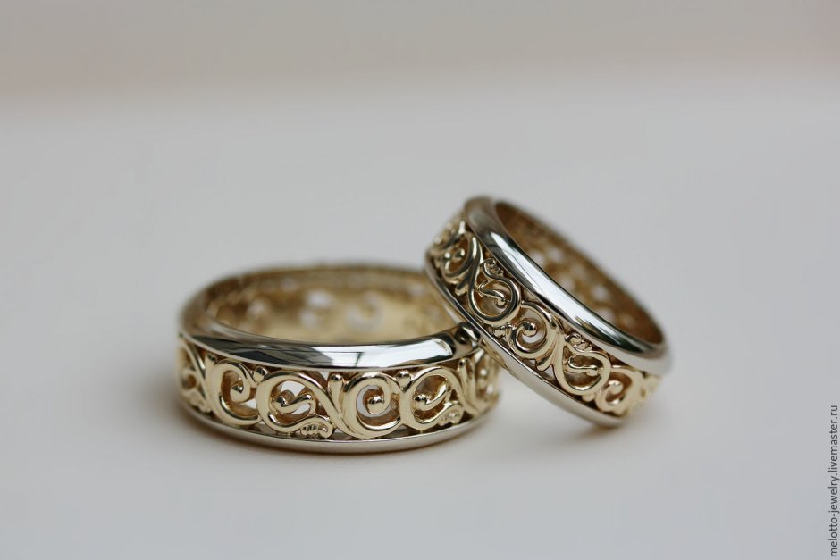 Ажурные Свадебные кольца