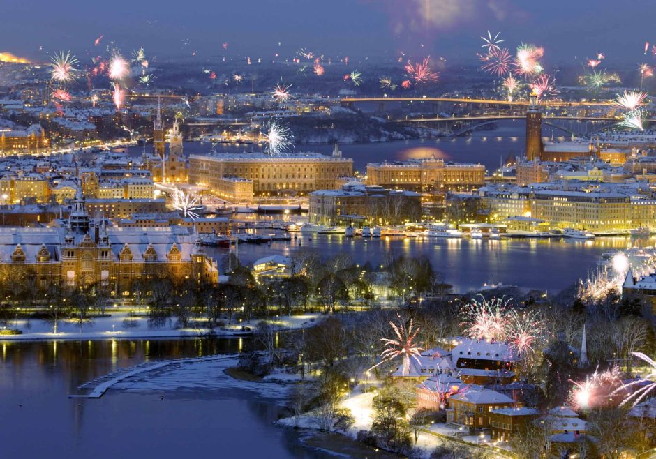 Швеция Стокгольм новый год