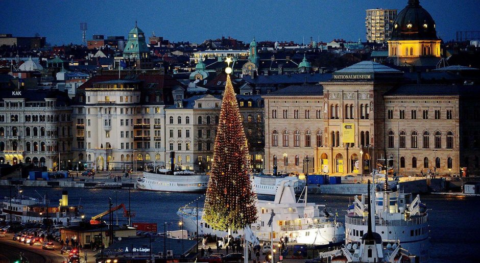 Рождественская елка в Стокгольме