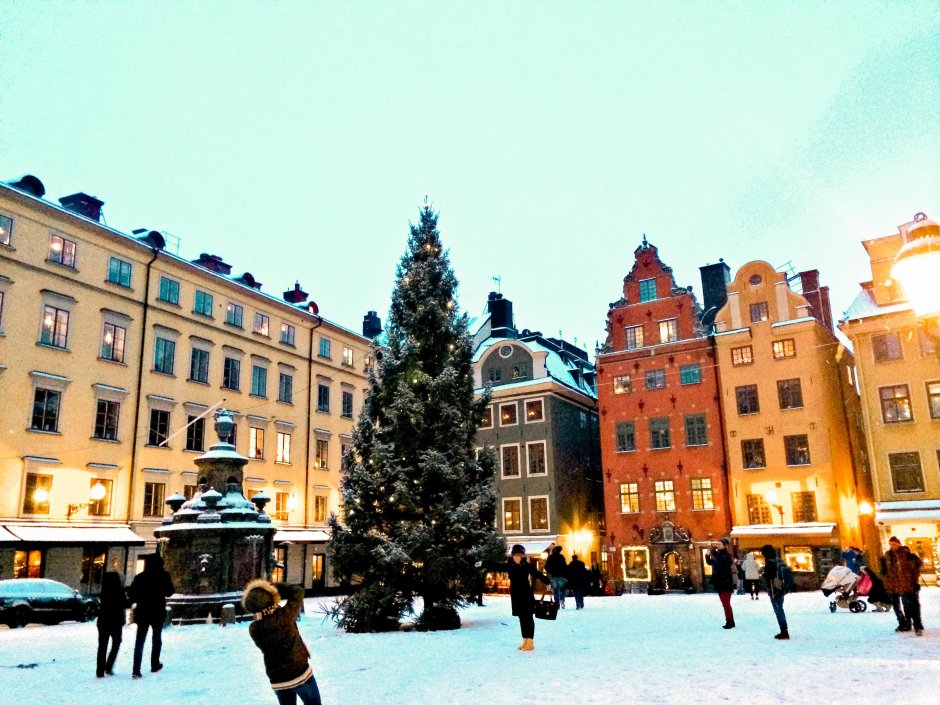 Стокгольм Швеция зима