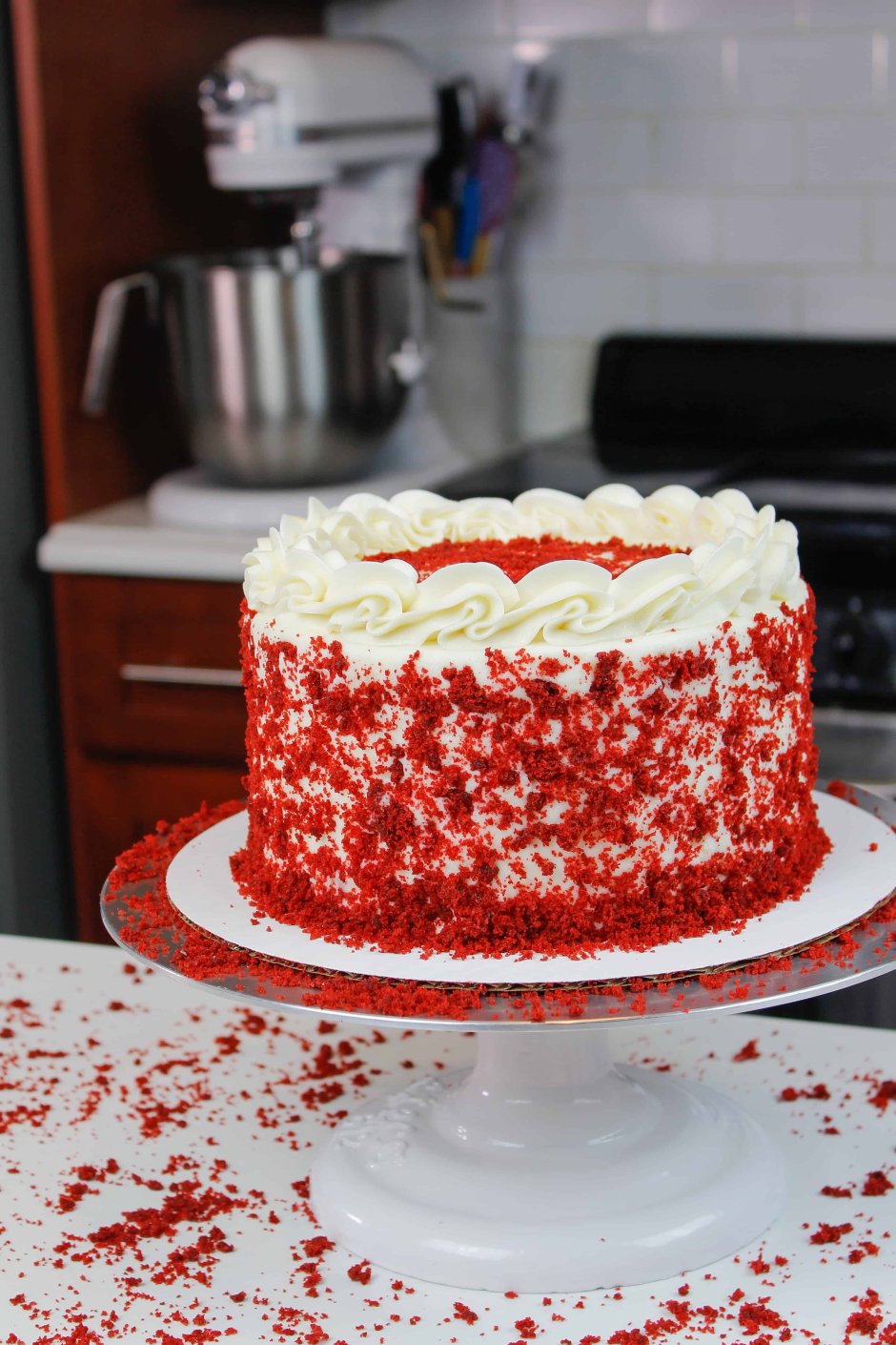 Как нарисовать торт красный бархат легко и быстро