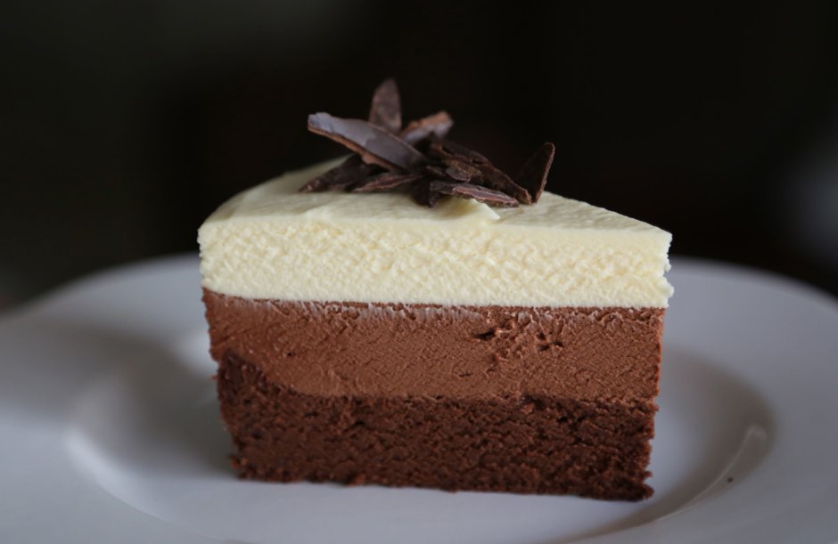 Торт мусс три шоколада десерт фэнтези