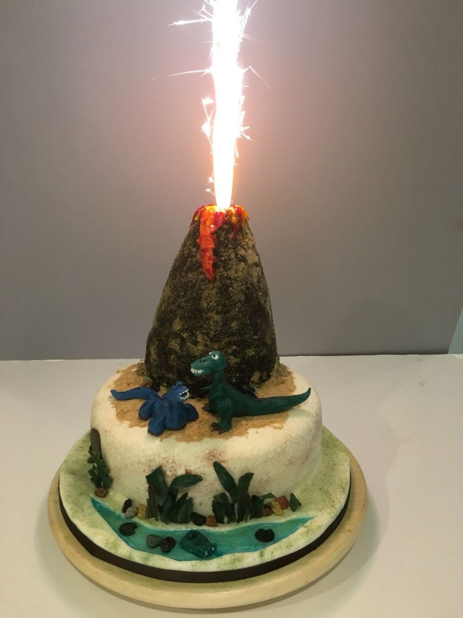 Торт вулкан кремовый