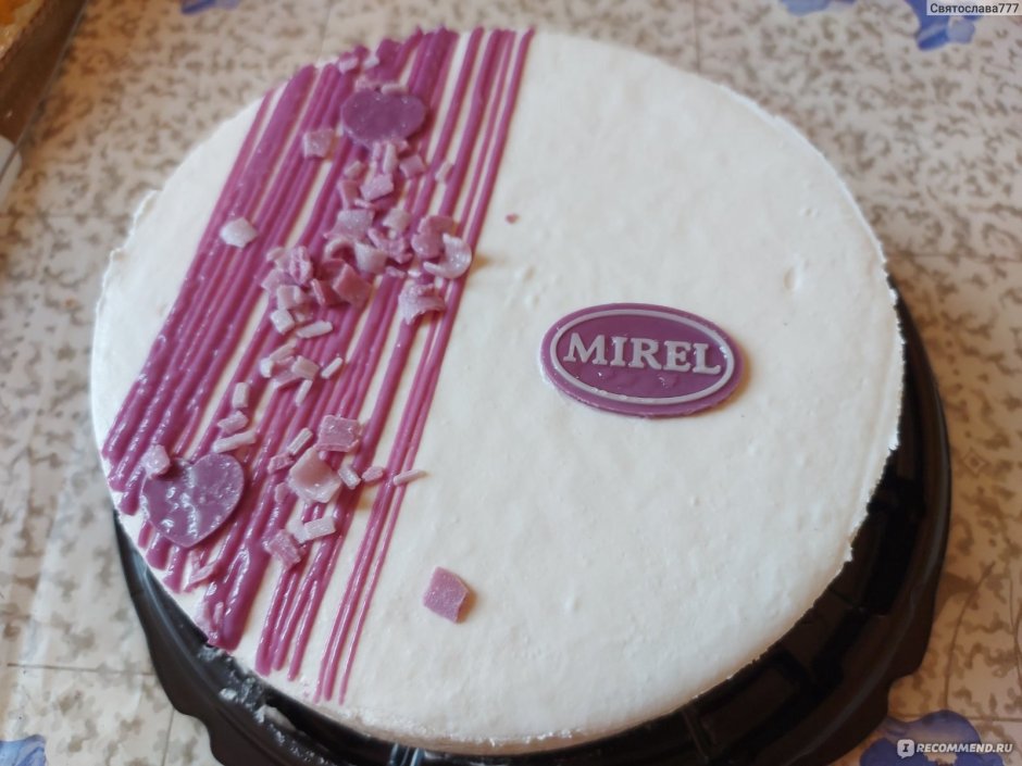 Торт молочная черника Мирель