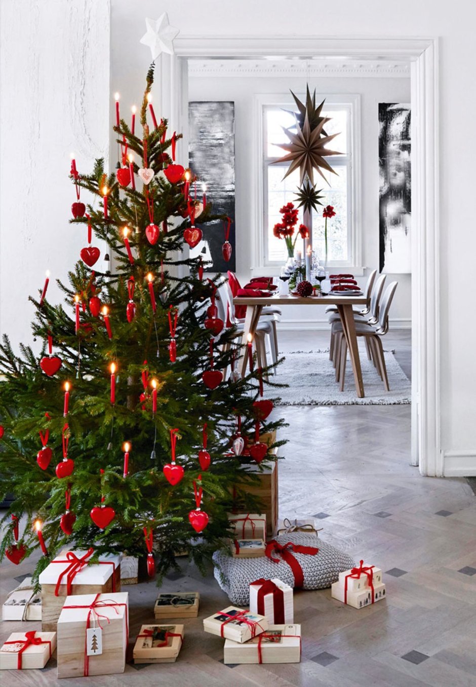 Новогодняя елка в скандинавском стиле
