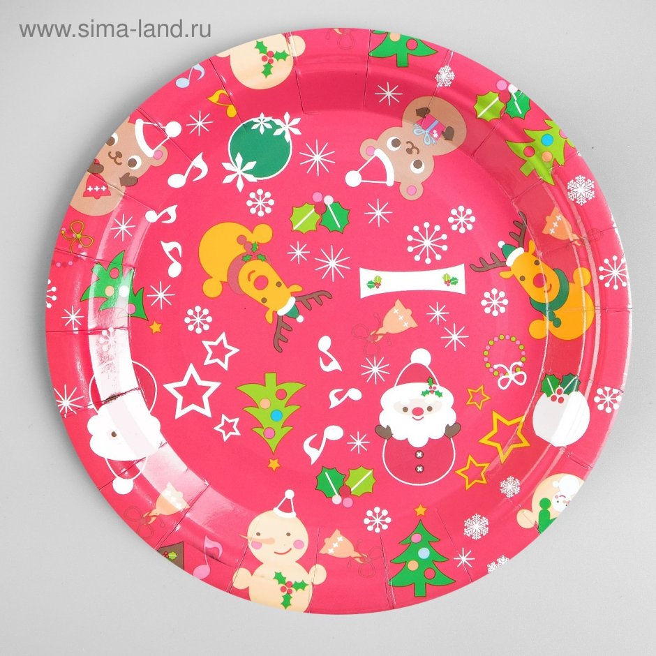 Новогодняя роспись тарелок для детей