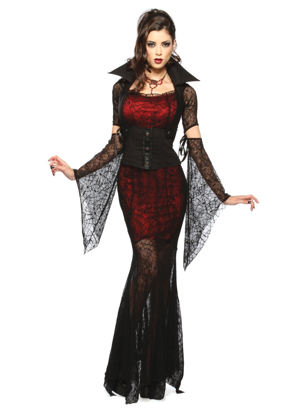 Костюм женщины вамп на Хэллоуин