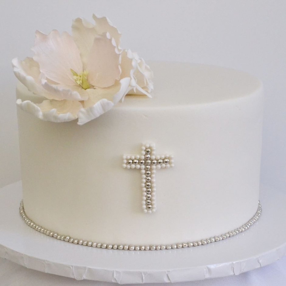 Стильный торт на крестины