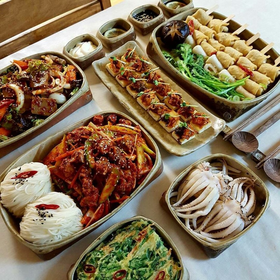 Южно корейская еда