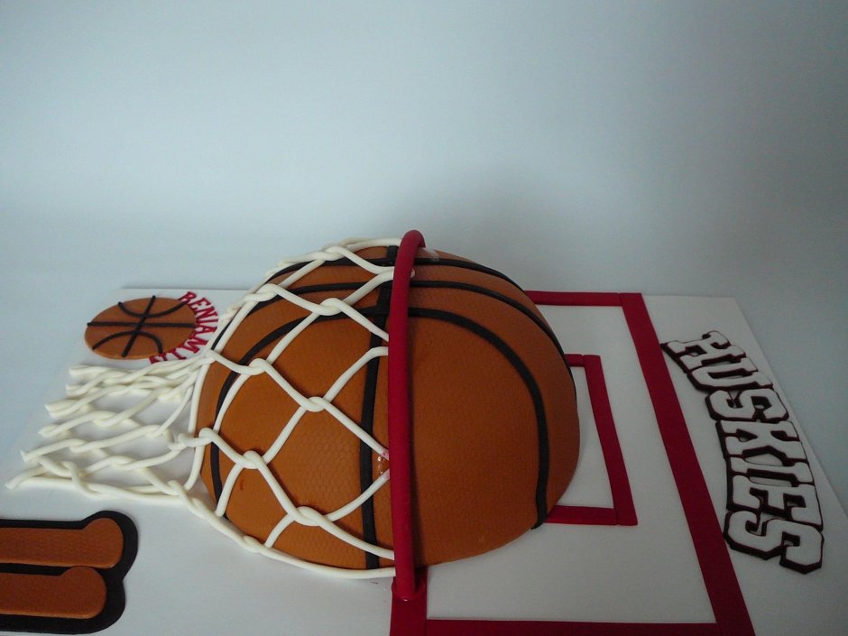 Декор торта баскетбольный мяч