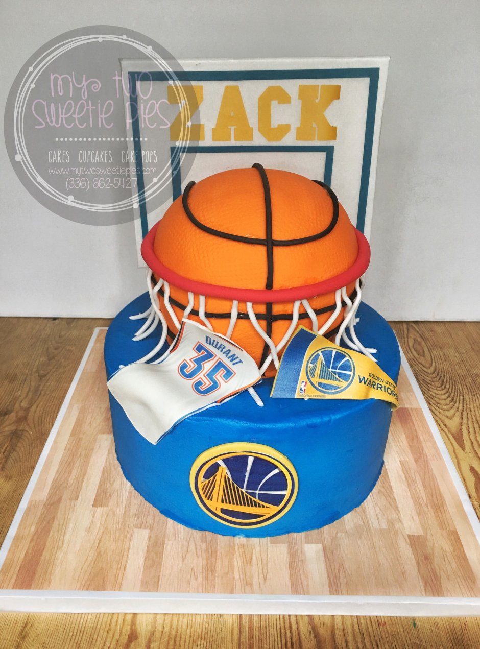 Баскетбольный торт Голден Стейт